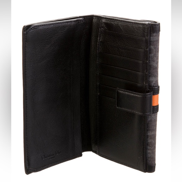 Authentic Vintage Christian Dior Canvas with Leather trim Continental Wallet - Picture 4 of 12